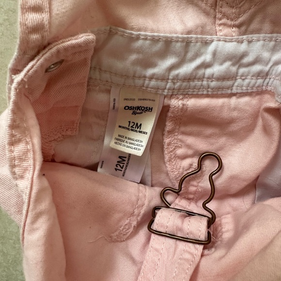 OshKosh Pink Heart Overalls - EUC - 12 months - Picture 6 of 6